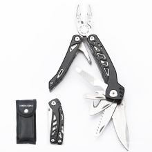 Portable stainless steel multifunction multi pocket foldable folding tool plier
